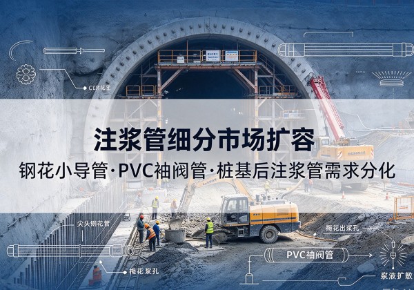 土默特右旗注浆管细分市场扩容，隧道钢花小导管、PVC 袖阀管、桩基后注浆管需求分化